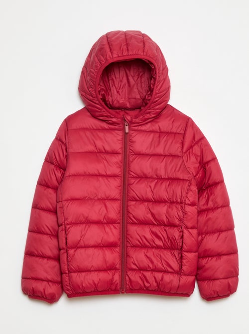 Doudoune légère avec capuche - Kiabi