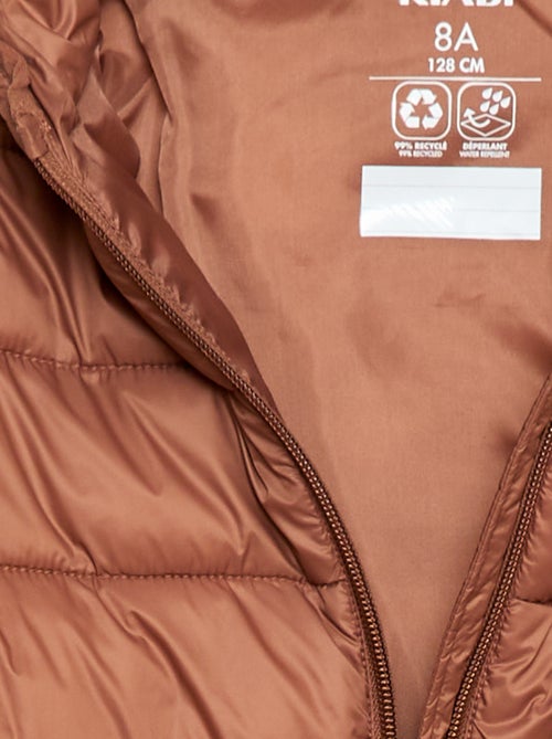 Doudoune légère avec capuche - Kiabi