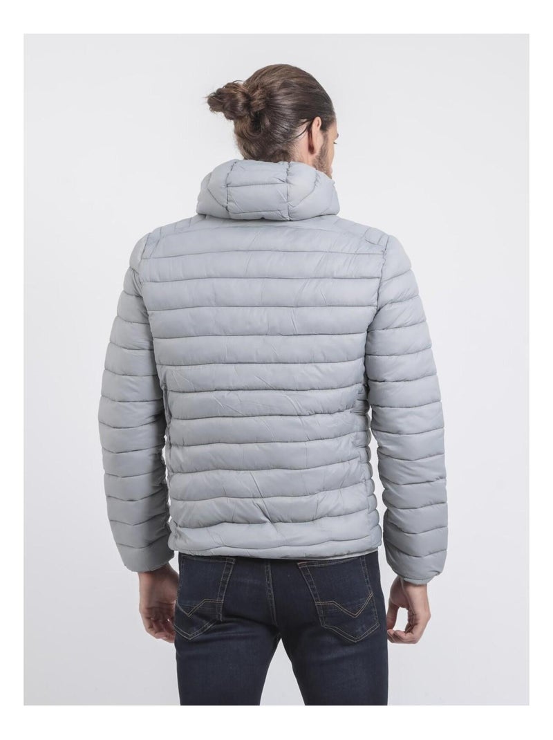 Doudoune légère capuche zilling ii Gris clair - Kiabi