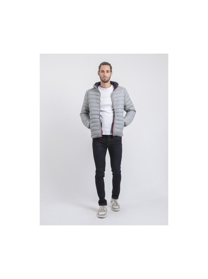 Doudoune légère capuche zilling ii Gris clair - Kiabi