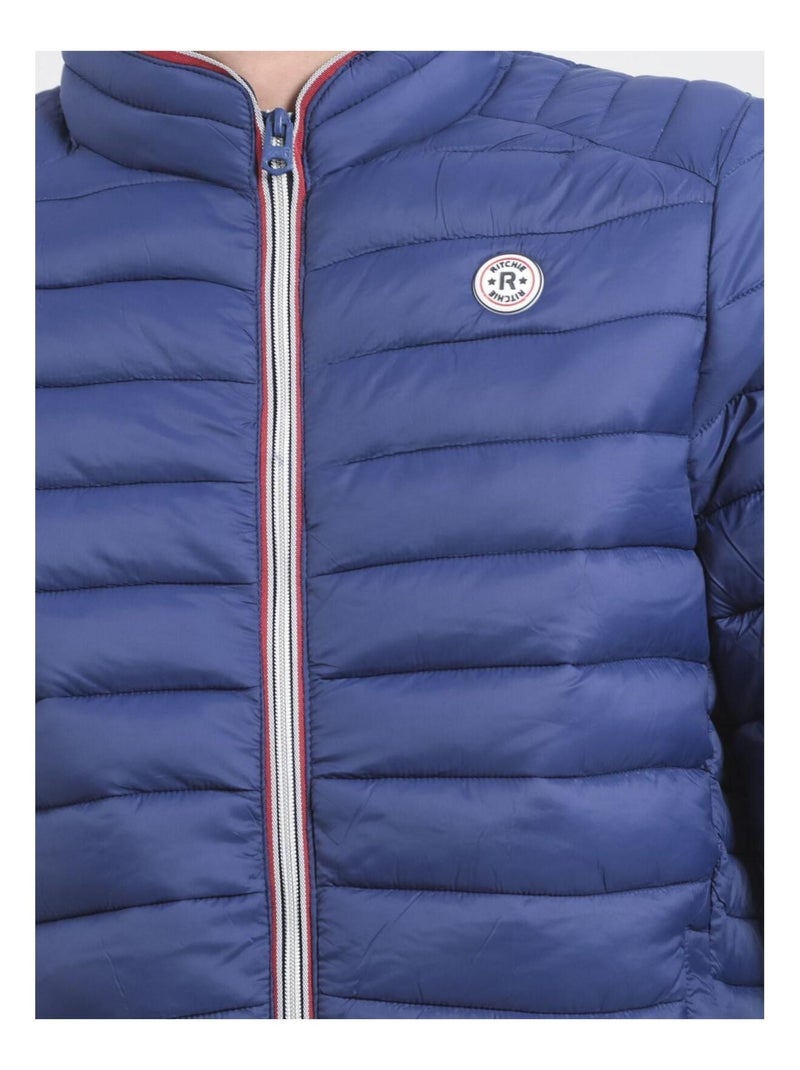 Doudoune légère col montant zerubia ii Bleu roi - Kiabi