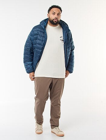 Doudoune légère matelassée avec capuche