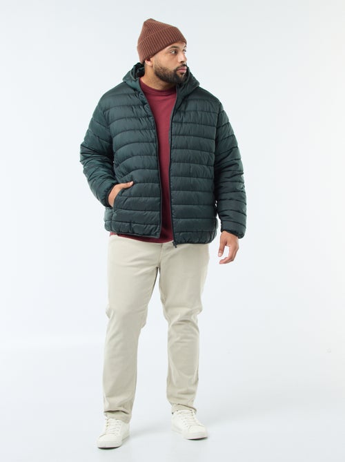 Doudoune légère matelassée avec capuche - Kiabi