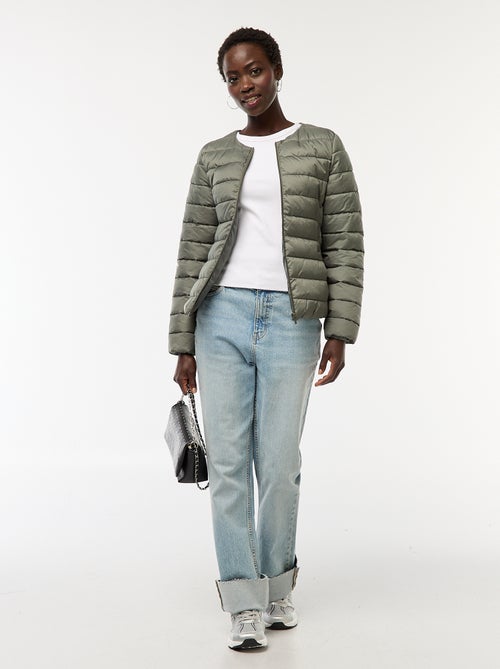 Doudoune légère matelassée et déperlante - Kiabi