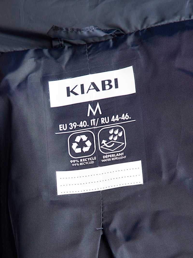 Doudoune légère matelassée Marine - Kiabi