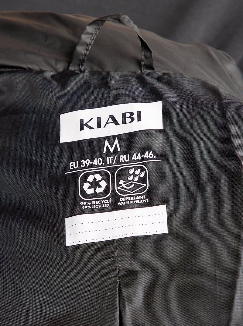 Doudoune légère matelassée noir - Kiabi