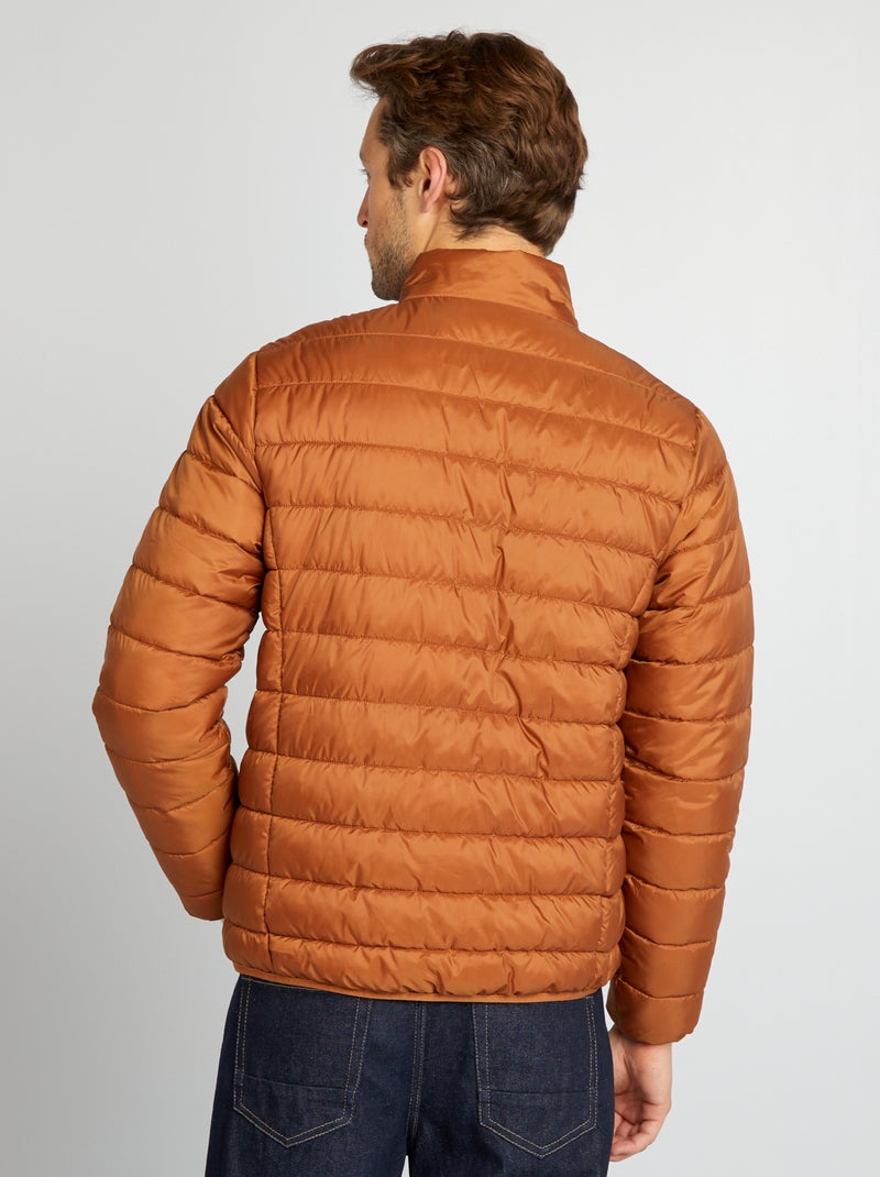 Doudoune légère matelassée Orange/camel - Kiabi