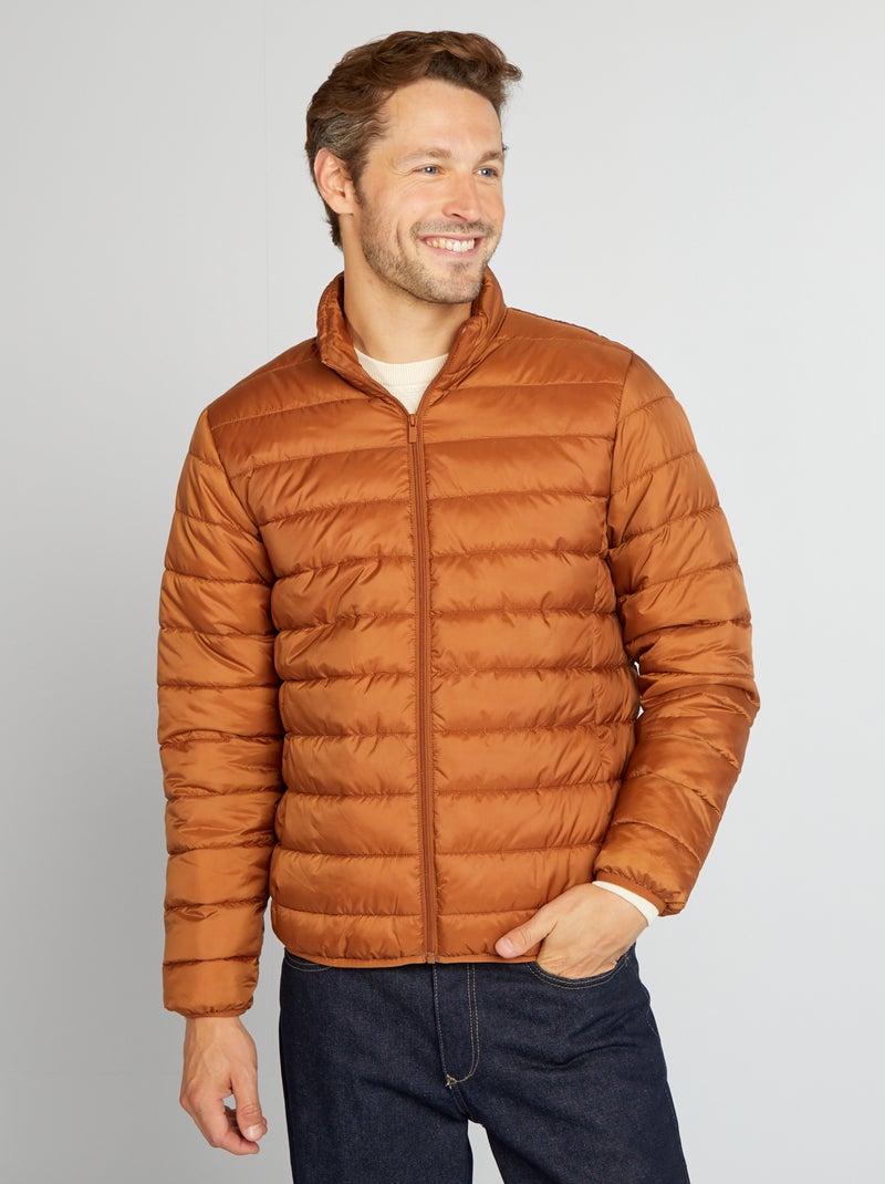 Doudoune légère matelassée Orange/camel - Kiabi