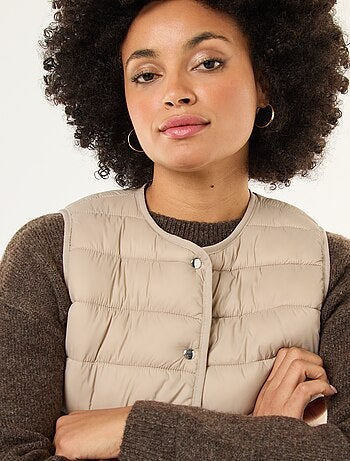 Doudoune légère matelassée sans manches