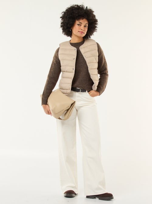 Doudoune légère matelassée sans manches - Kiabi