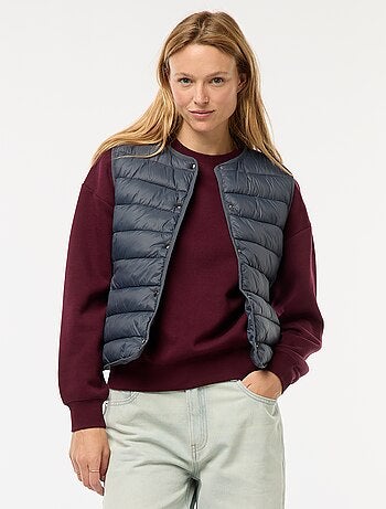 Doudoune légère matelassée sans manches