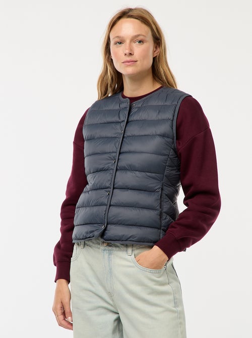 Doudoune légère matelassée sans manches - Kiabi