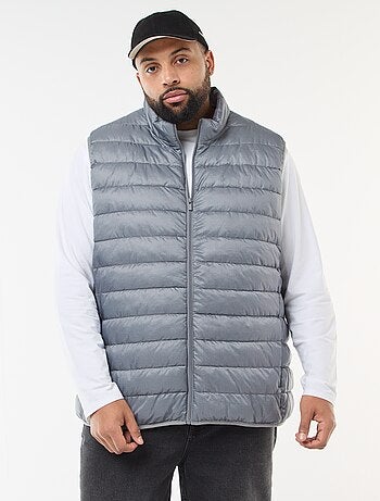 Doudoune légère sans manches à col montant
