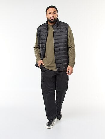 Doudoune légère sans manches à col montant