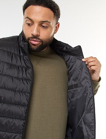 Doudoune légère sans manches à col montant