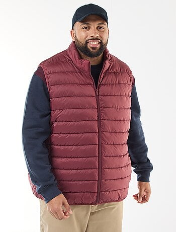 Doudoune légère sans manches à col montant