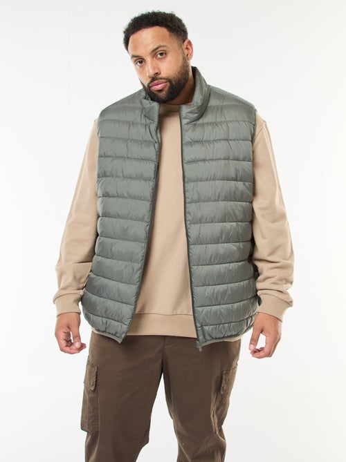 Doudoune légère sans manches à col montant - Kiabi