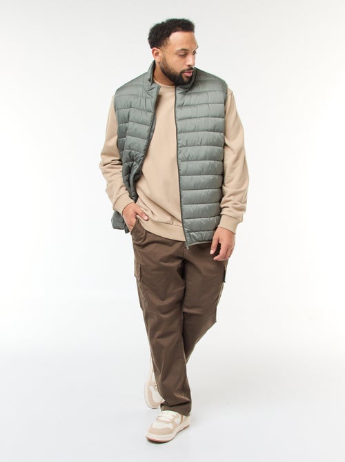 Doudoune légère sans manches à col montant - Kiabi