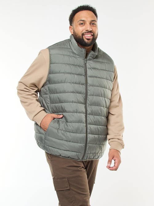 Doudoune légère sans manches à col montant - Kiabi