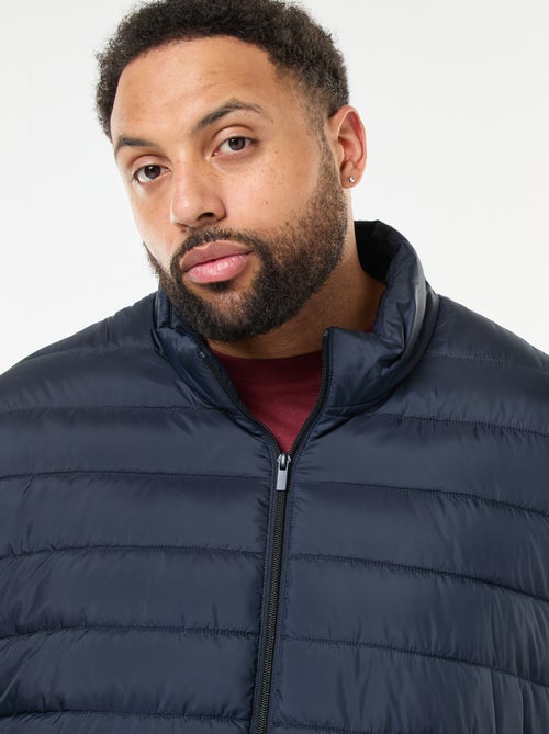 Doudoune légère unie à manches longues et col montant - Kiabi