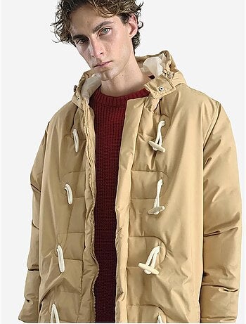 Doudoune longue à capuche pour homme avec poches giesto
