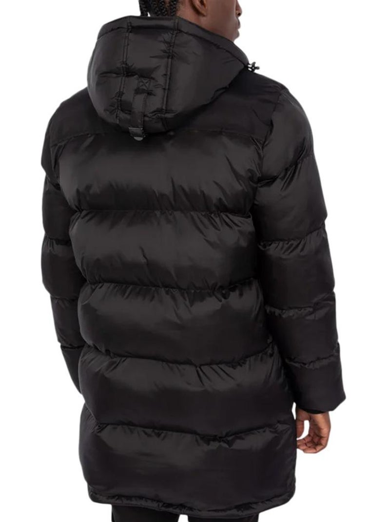 Doudoune longue e à capuche Homme Schott Noir - Kiabi