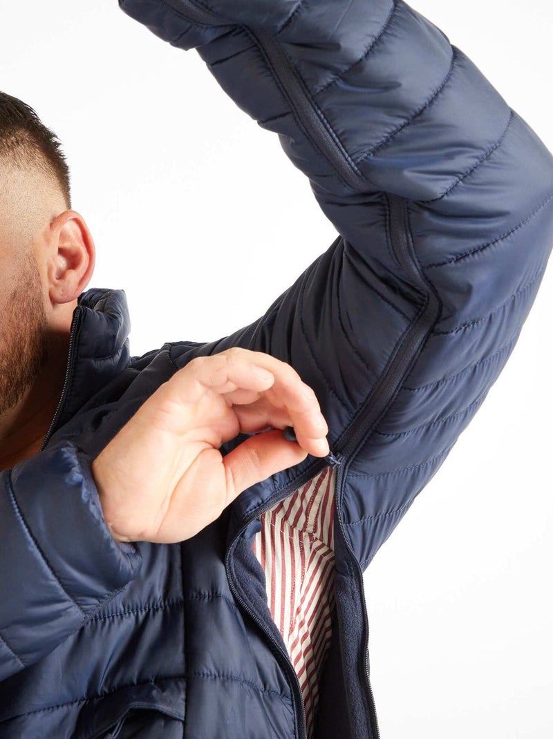 Doudoune matelassée - So Easy Bleu - Kiabi