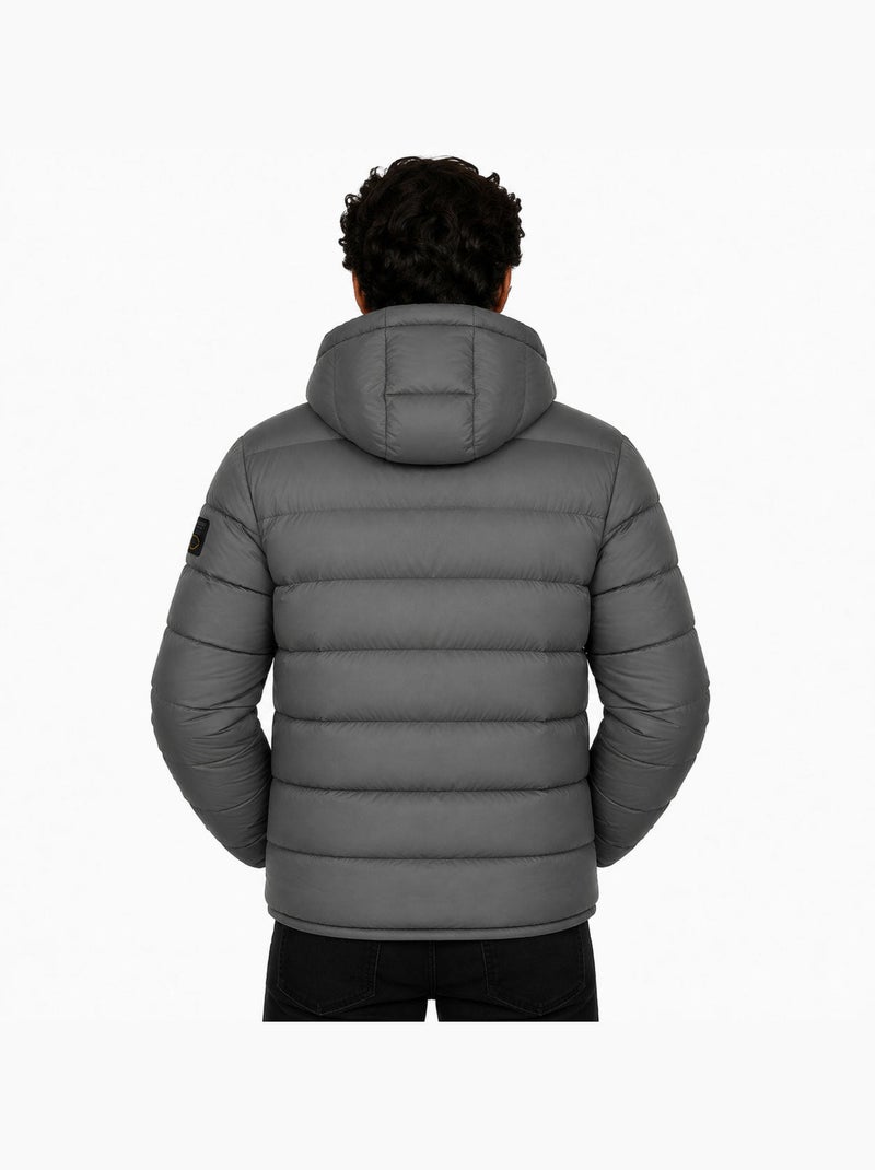 Doudoune matelassée à capuche avalancheoral hood – kaporal Gris foncé - Kiabi