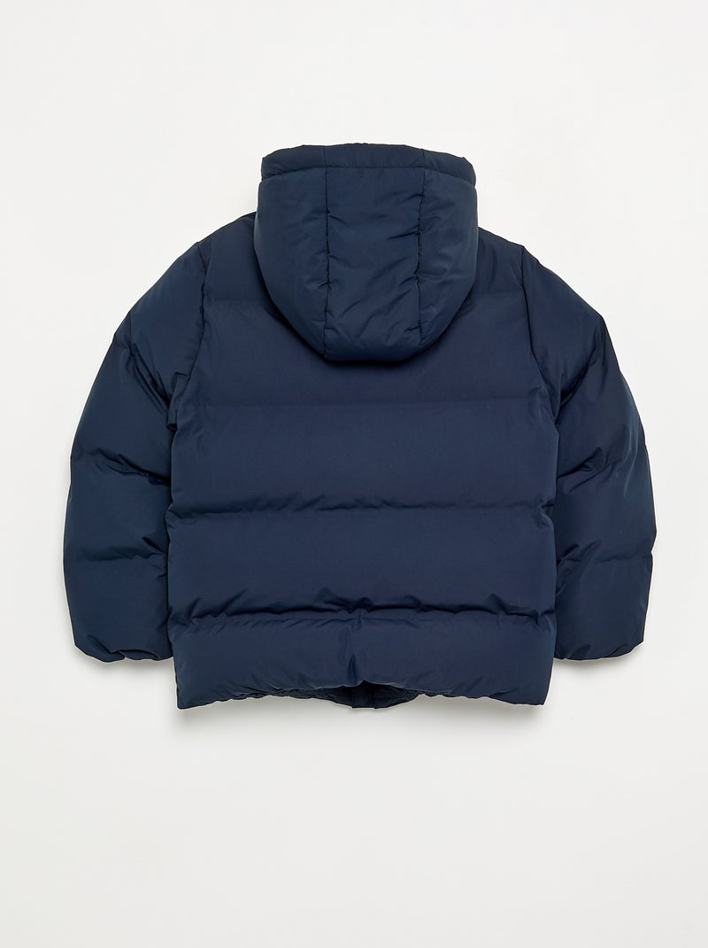 Doudoune matelassée à capuche Bleu - Kiabi