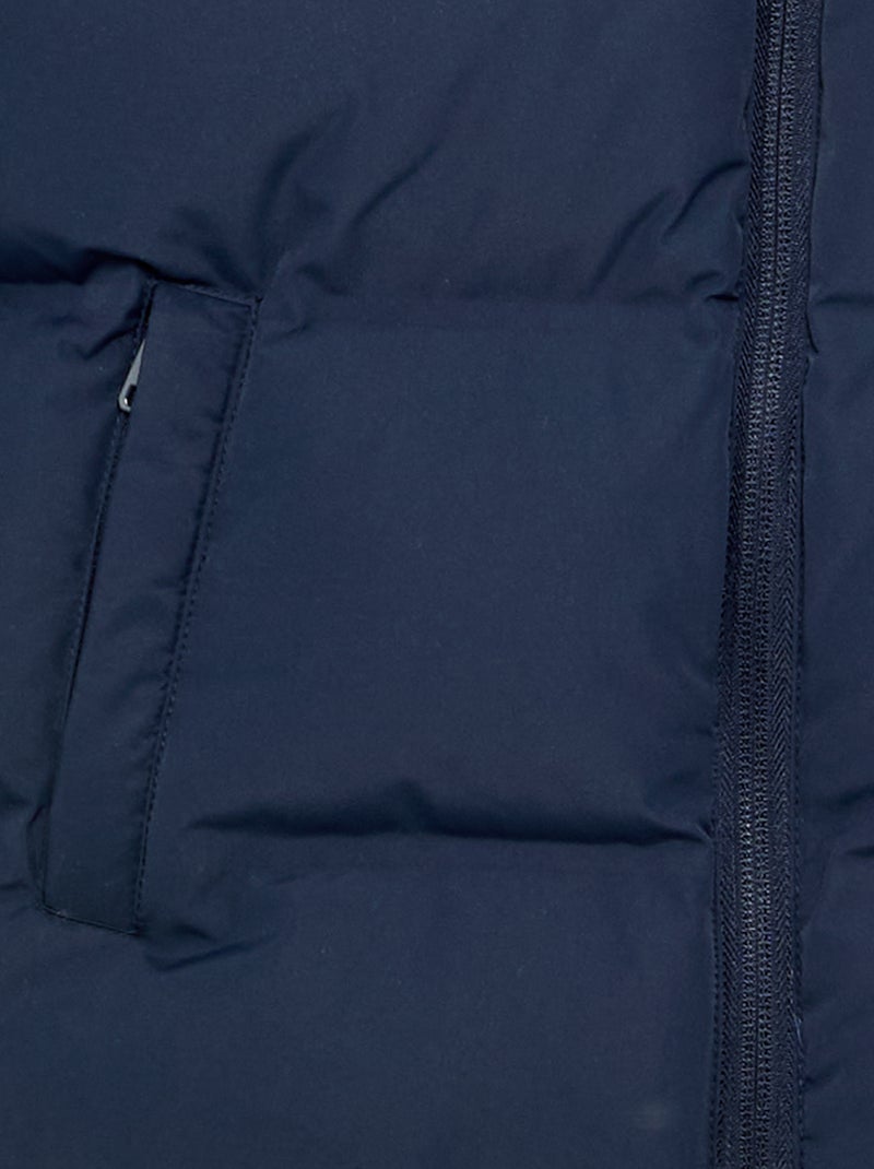 Doudoune matelassée à capuche Bleu - Kiabi