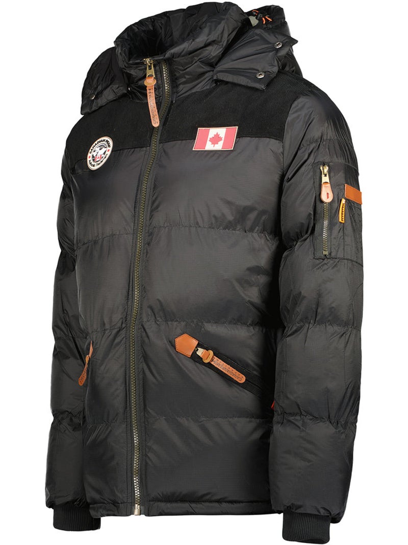 Doudoune matelassée à capuche celieak – canadian peak Noir - Kiabi