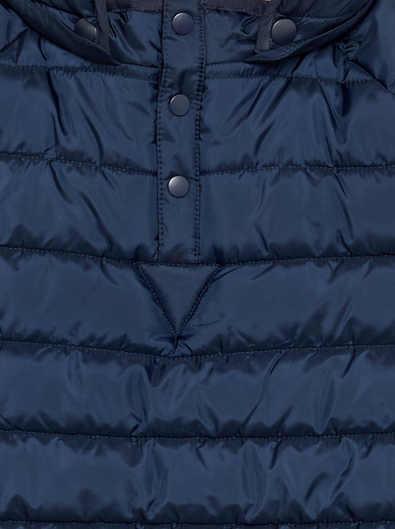 Doudoune matelassée avec intérieur sherpa - collection facile à enfiler Bleu - Kiabi