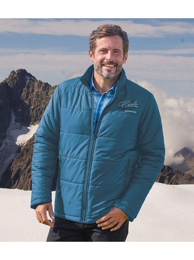 Doudoune Matelassée Canada Nature  - ATLAS FOR MEN Bleu - Kiabi