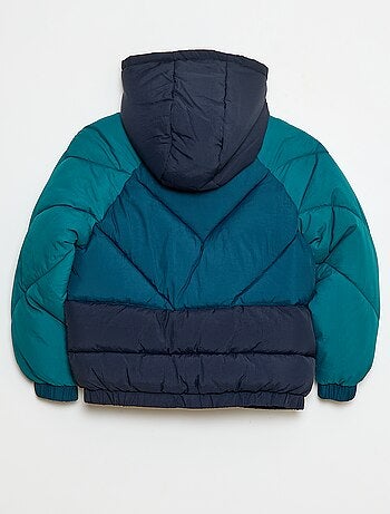 Doudoune matelassée color bloc déperlante