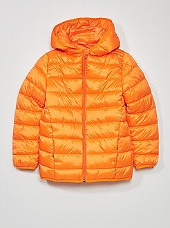 manteau orange garcon