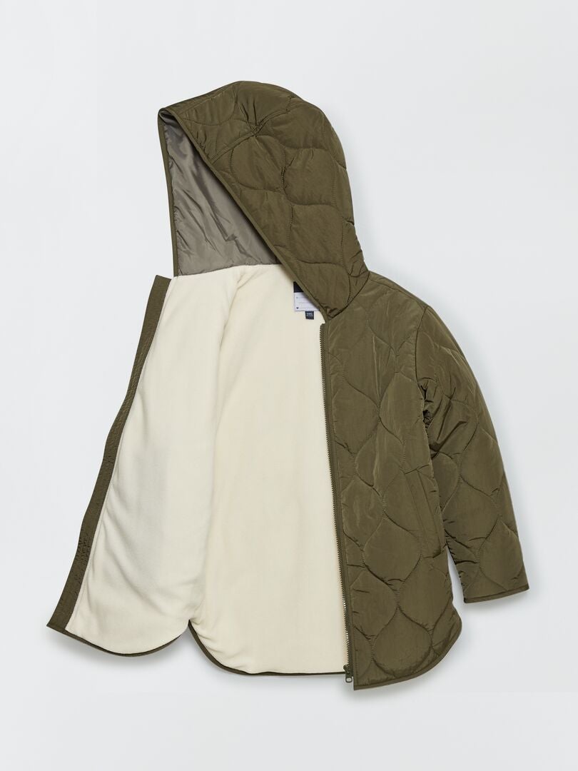 25 Cm: Veste Matelassée Imperméable Avec Doublure En Polaire Eco Leaves Jaune Fluo Pour Chiens Croci 59507317