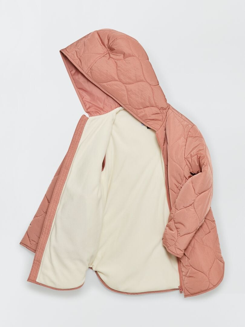 Doudoune Fine Matelassée Rose