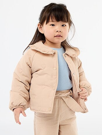 Doudoune matelassée en cœurs