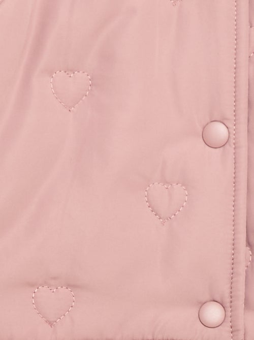 Doudoune matelassée en cœurs - Kiabi