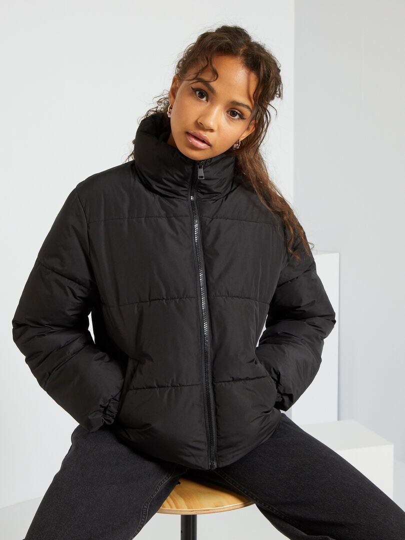 Doudoune matelass?�e - noir - Kiabi - 25.00�?�