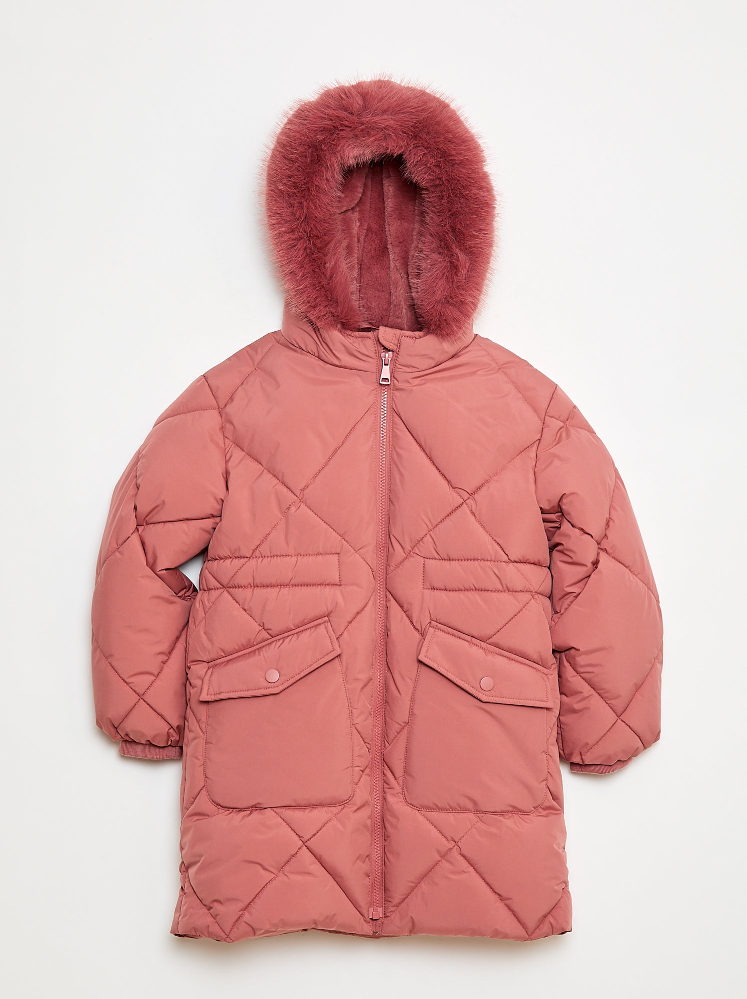 Manteau Doudoune Fille XINYUNZU - Veste Chaude à Capuche, Mi-Longue, Pour Hiver 4-14 Ans