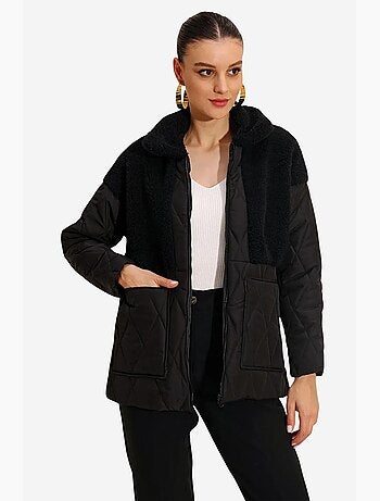 Doudoune oversize avec détails en peluche bdart