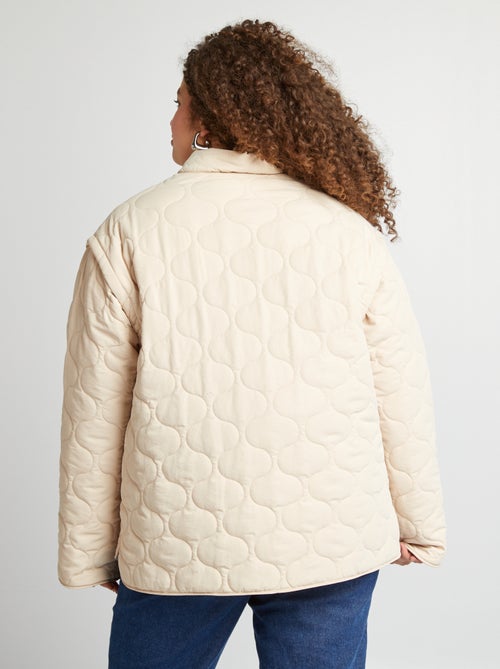 Doudoune quiltée manches amovibles - Kiabi