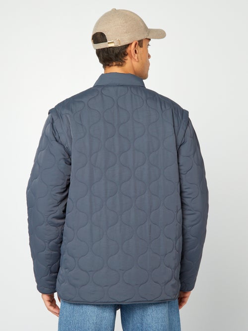 Doudoune quiltée manches amovibles - Kiabi