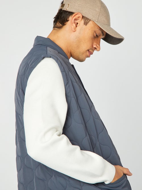 Doudoune quiltée manches amovibles - Kiabi
