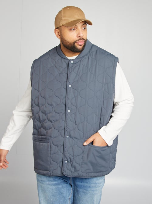 Doudoune quiltée manches amovibles - Kiabi