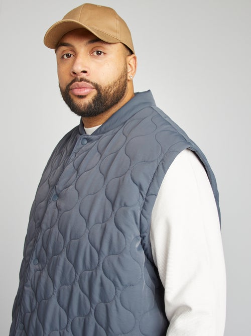 Doudoune quiltée manches amovibles - Kiabi