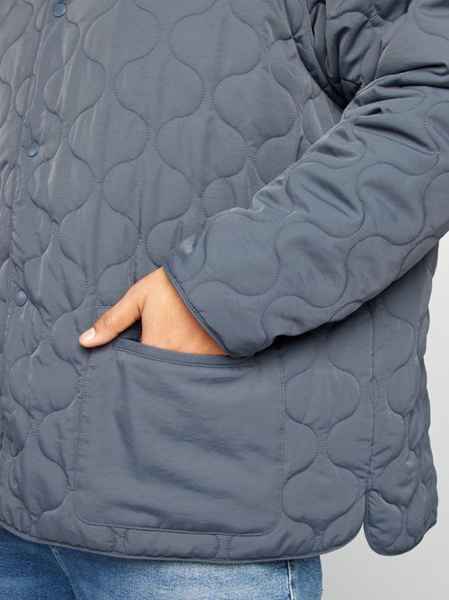 Doudoune quiltée manches amovibles - Kiabi