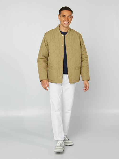 Doudoune quiltée manches amovibles - Kiabi