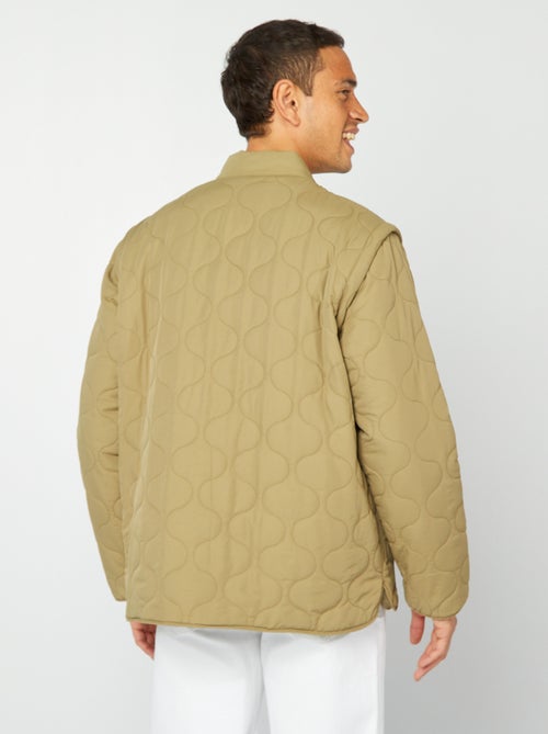 Doudoune quiltée manches amovibles - Kiabi